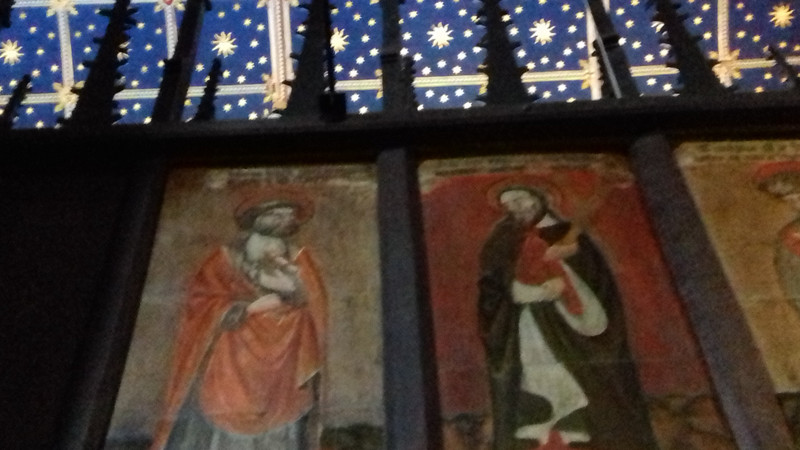 The medieval wall paintings in the cathedral 