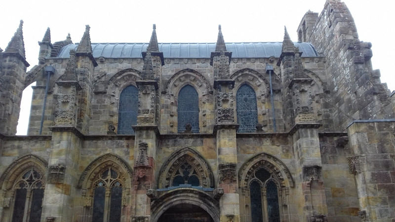 The gothic exterior of the chapel 