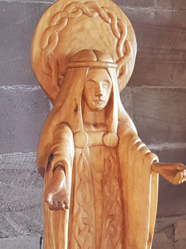 The carved light oak Madonna 