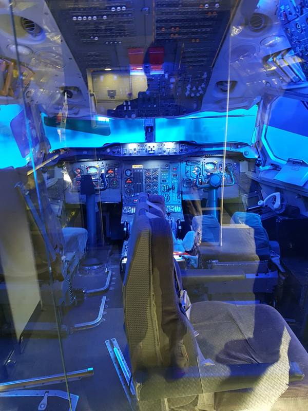 Inside the cockpit 