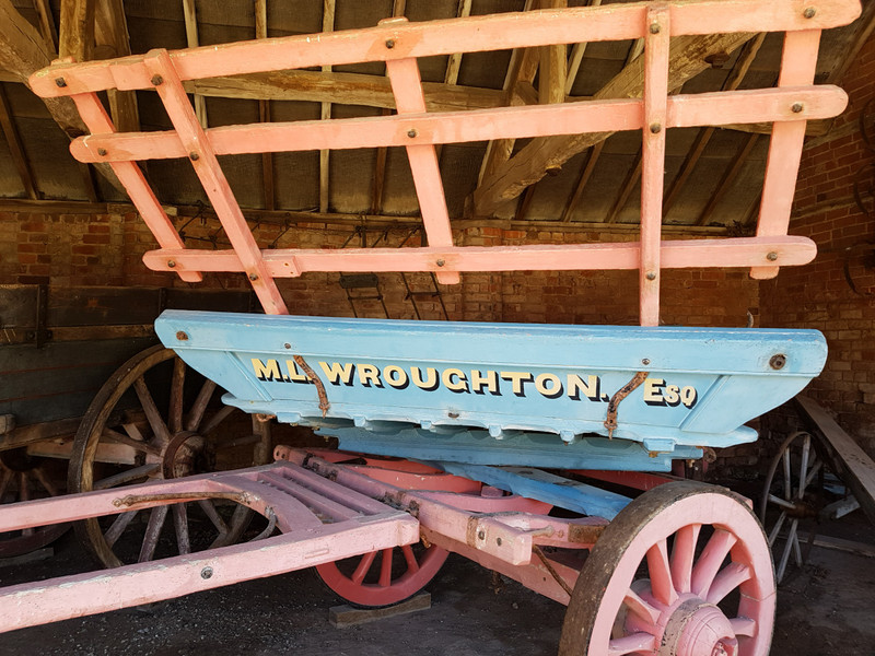 One of the old wagons in the sheds 