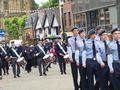The Air Training Corps and a pipe and drum band 