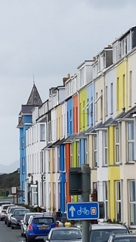 Pretty bubblegum coloured houses 