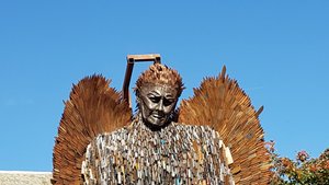 The rusting Knife Angel 