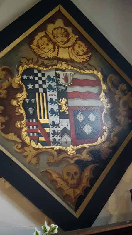 One of the many funeral hatchments of the Pulestone family of Emral Hall 