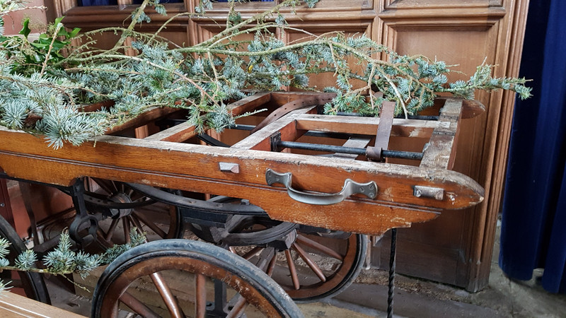 The cart for the coffins