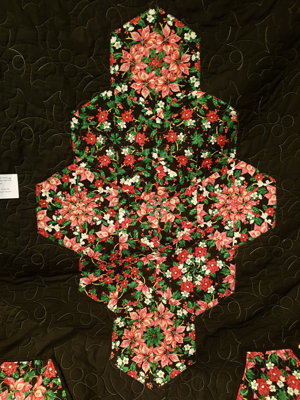Intricate patterns of the quilting 
