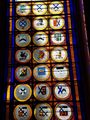 The coats of arms of the Yorkes in glass 