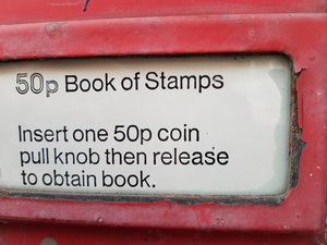 The cost of a first class stamp now over a £1.  