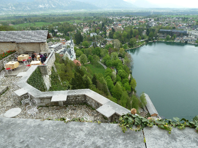 View of the area from the top of the castle 