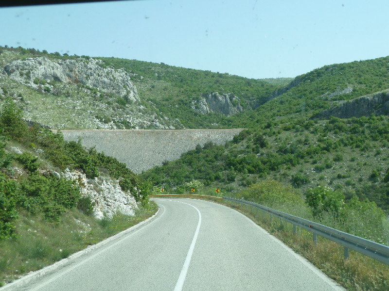 The start of the butt clenching roads to Trogir 
