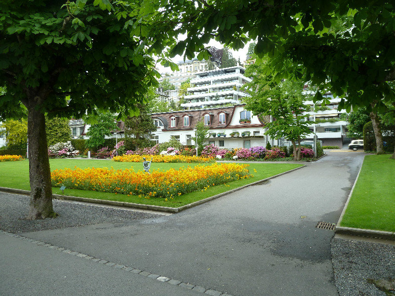 Flower beds on Luzern