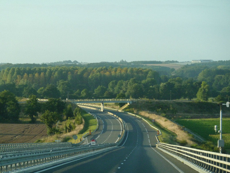 Miles and miles of empty autoroute