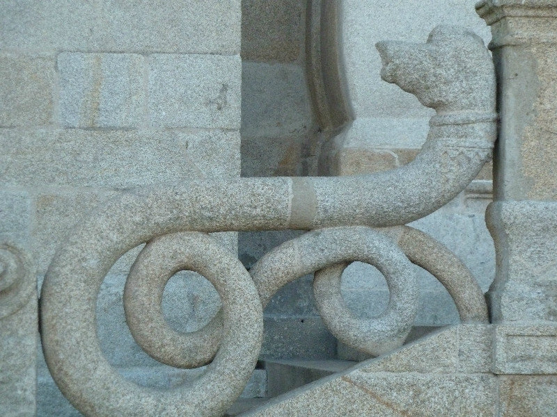 A serpent on the church steps 