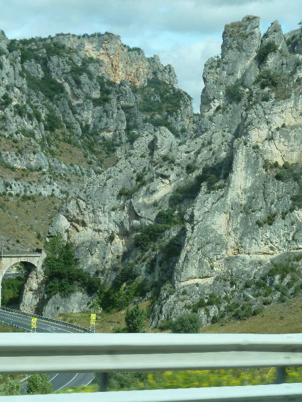 The mountain passes in the Basque country 
