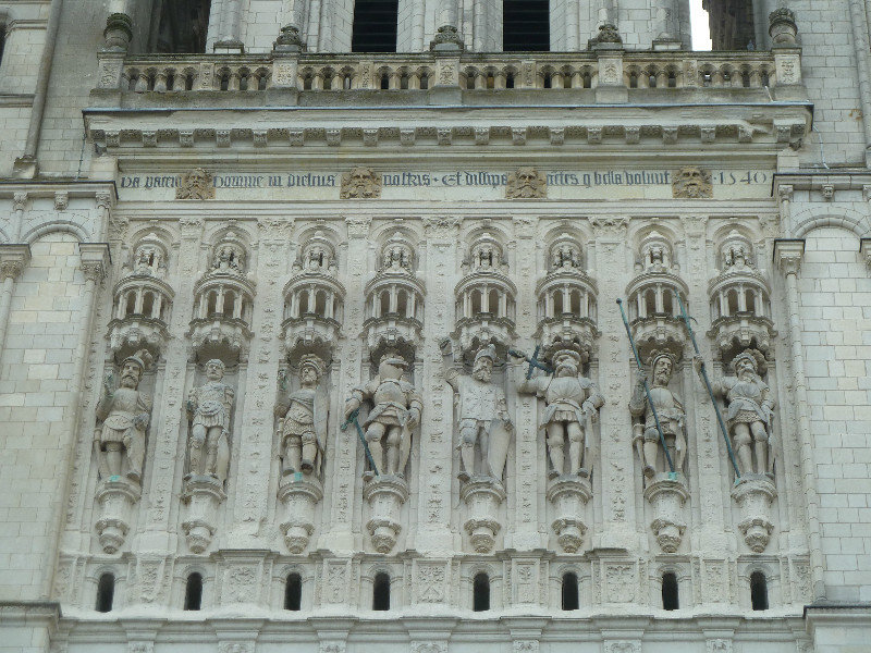 detail of the church front 