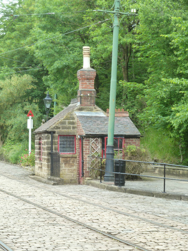 A station along the track 