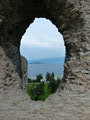 Lake Garda through the villa window 