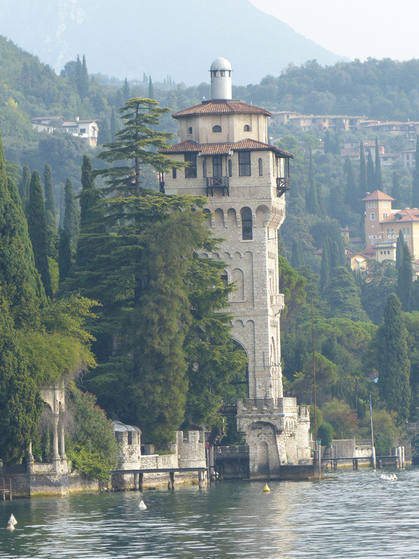 Lighthouse on the lake at Gardone 