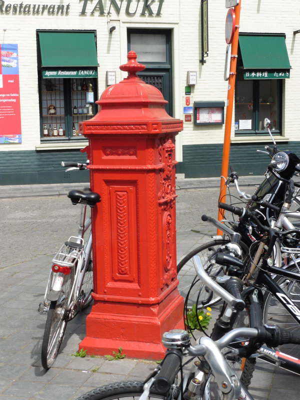 Phone box and bicycles 