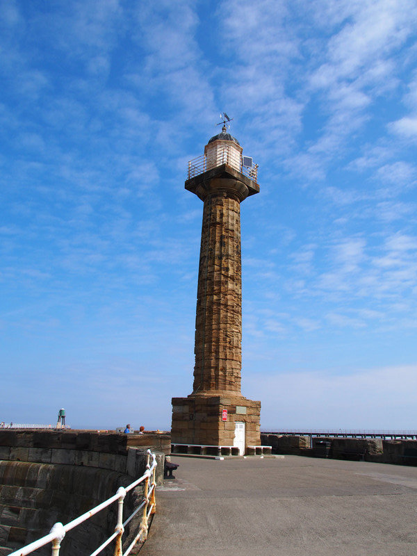 One of Whitbys lighthouses 