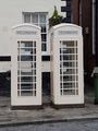 White phone boxes in Beverley 