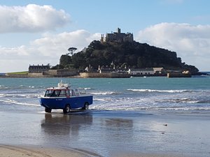 St Michaels Mount and the boat 