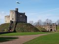 Cardiff castle motte and bailey 
