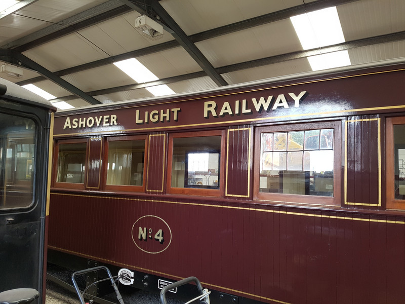 An old carriage from the Ashover Light Railway 