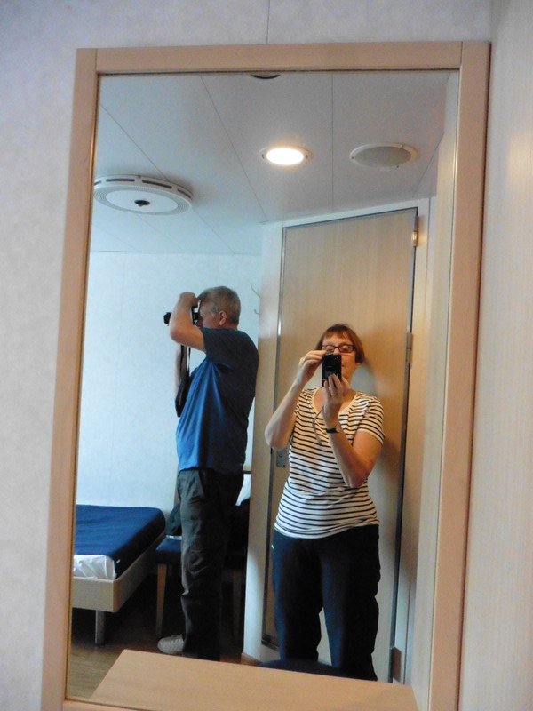 Two idiots taking photos of the accomodation 