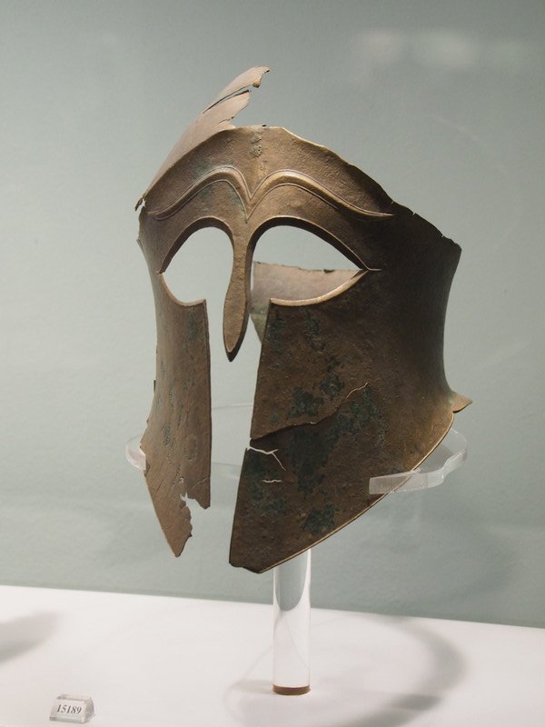 Greek helmuts from the armour section 