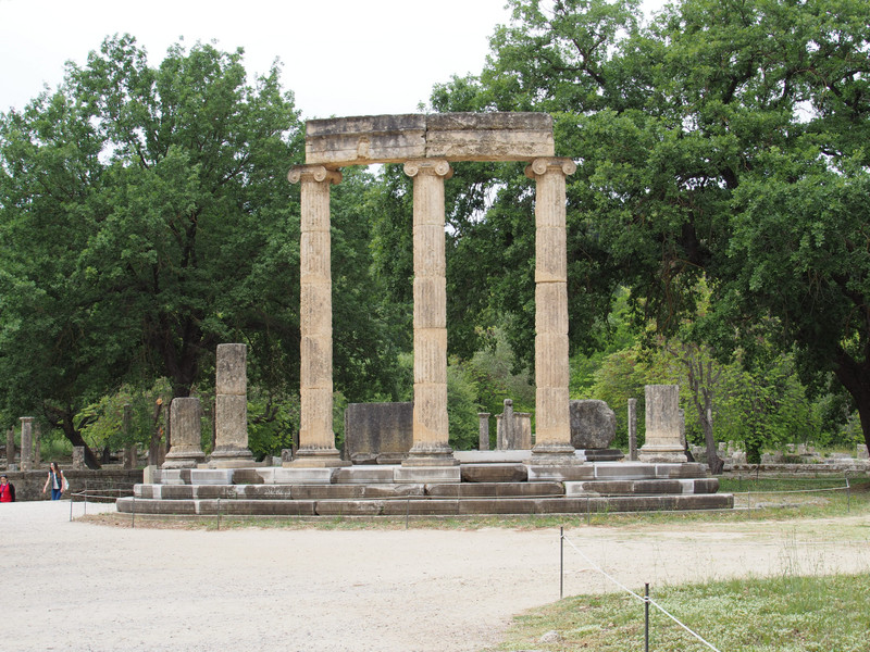 One of the many temples in Olympia