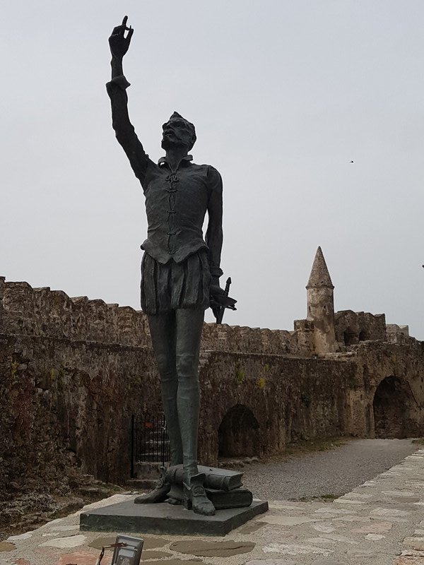 Cervantes statue in Cervantes park 