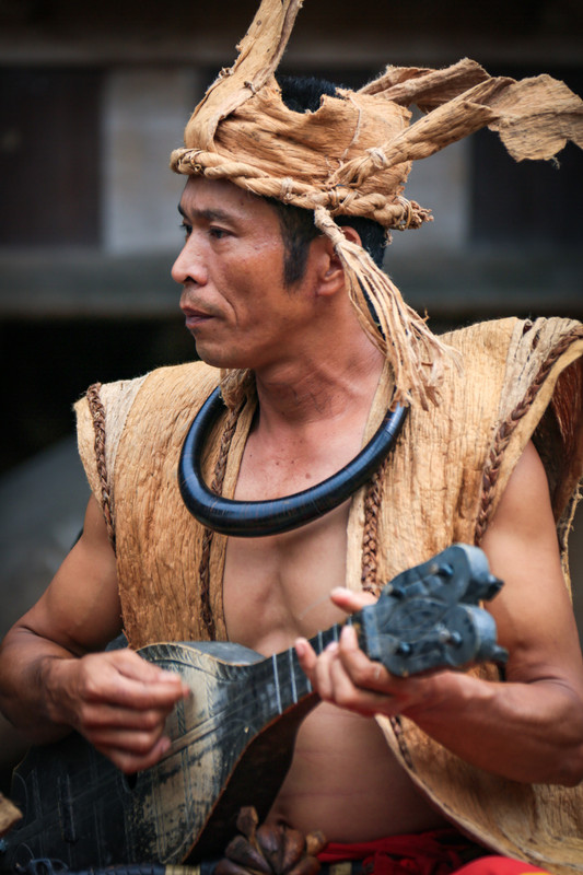 Playing traditional musical instrument