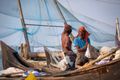 Fishermen at Chinese Fishing Nets