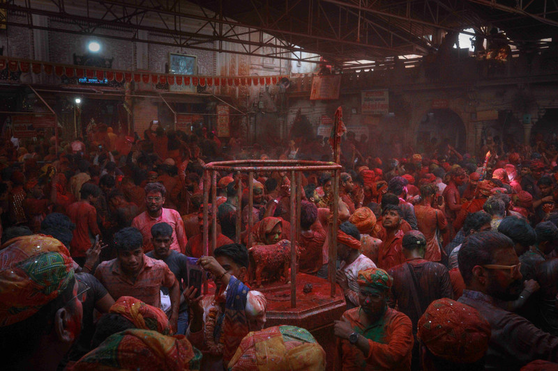 Ceremony inside the temple