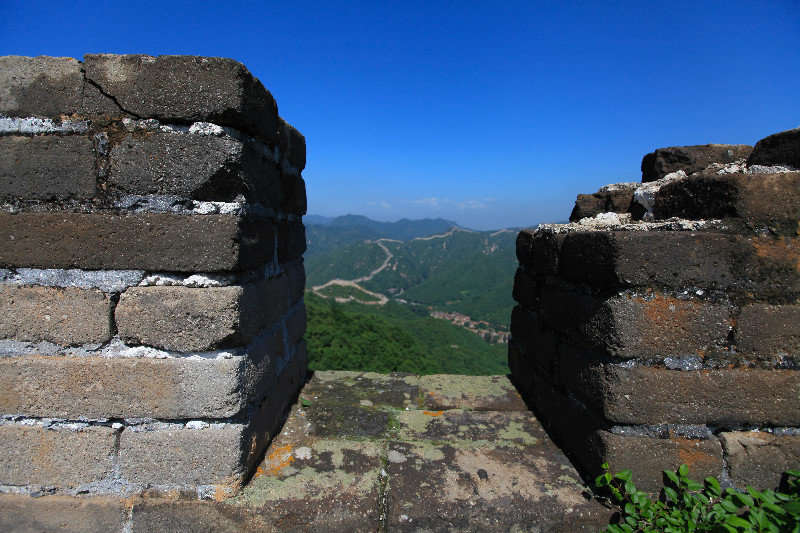 A view from the higher wall