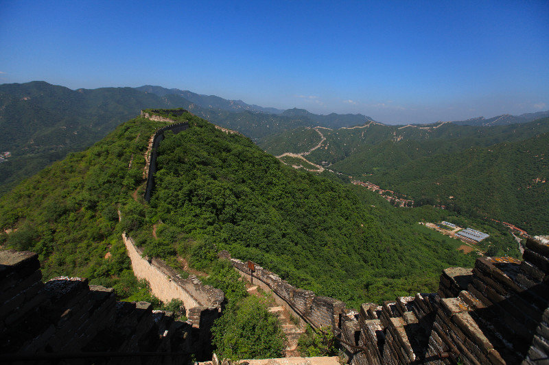 Magnificent sight of Great Wall