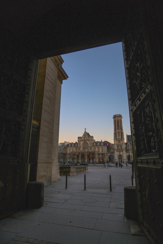  A view from Louvre entrance