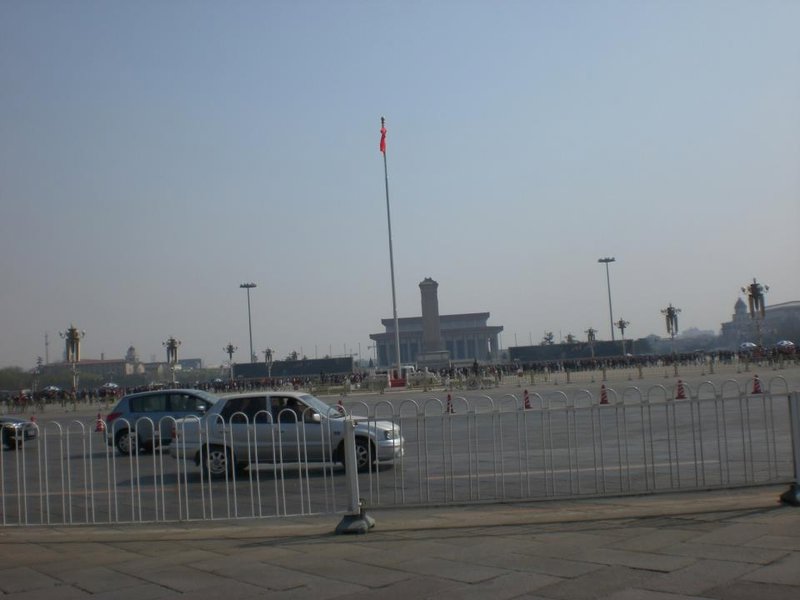 Tiananmen Square. 'Oh great let's go to the square I fancy a coffee' ... 'Not that kind of square Jess.'