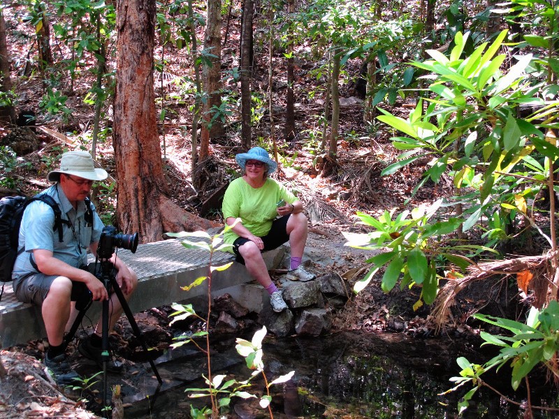 David & Judy admiring the sights on Shady Creek 