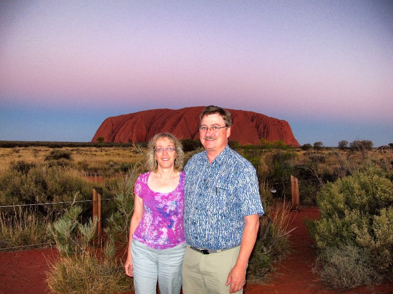 Michele & David at Uluru