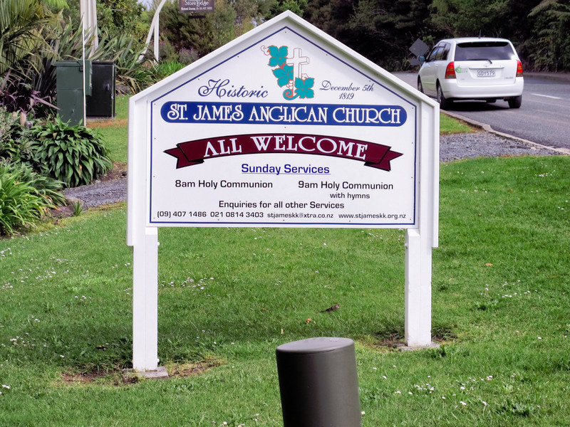 St. James Church sign