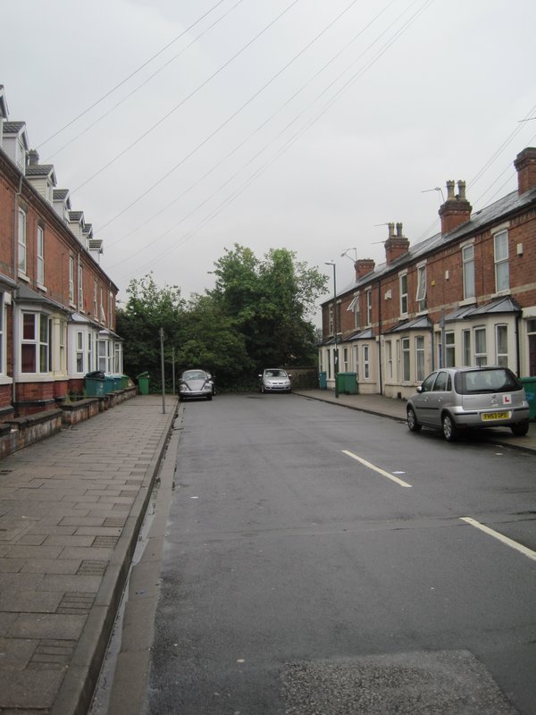 Becky's street in Nottingham