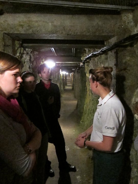 Inside the tunnels and Vimy Ridge