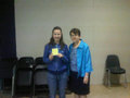 Claudette and I with my note from Mr. Saikaley