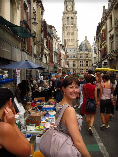 At the Arras Market in la Grande Place on Sunday