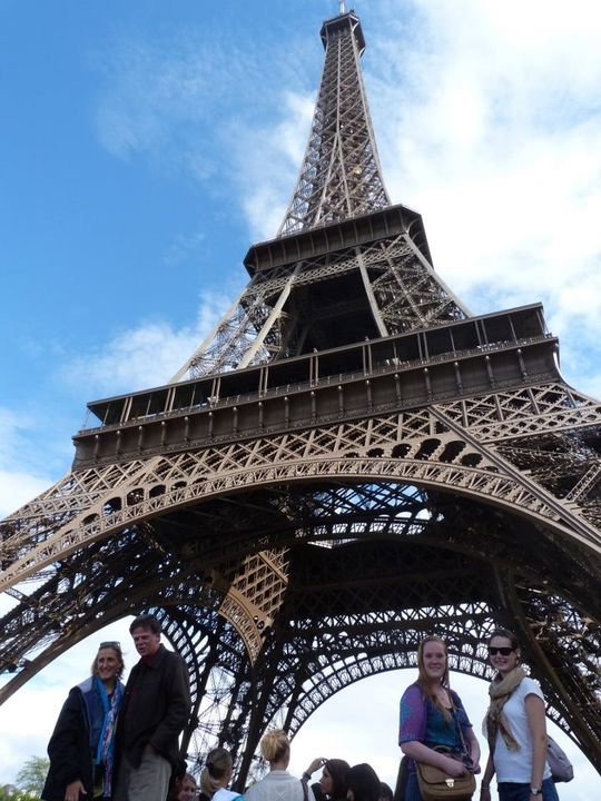 Steph and I at the Eiffel Tower