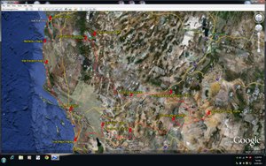 Route in Google Earth