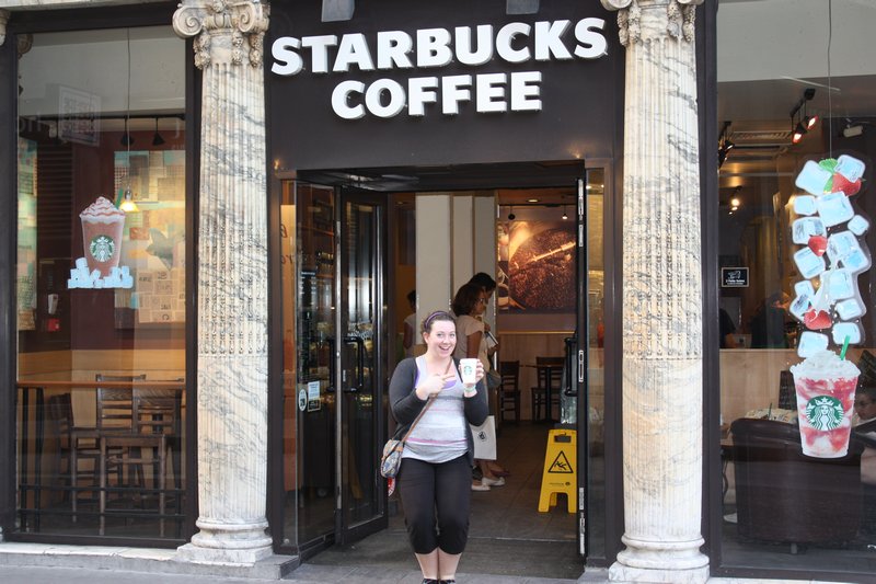 Cate found her Starbucks!